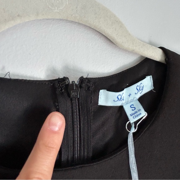 🩷NWT SHE AND SKY LITTLE BLACK DRESS FLOUNCE HEM MINI DRESS DANCE TRENDING - Picture 8 of 8